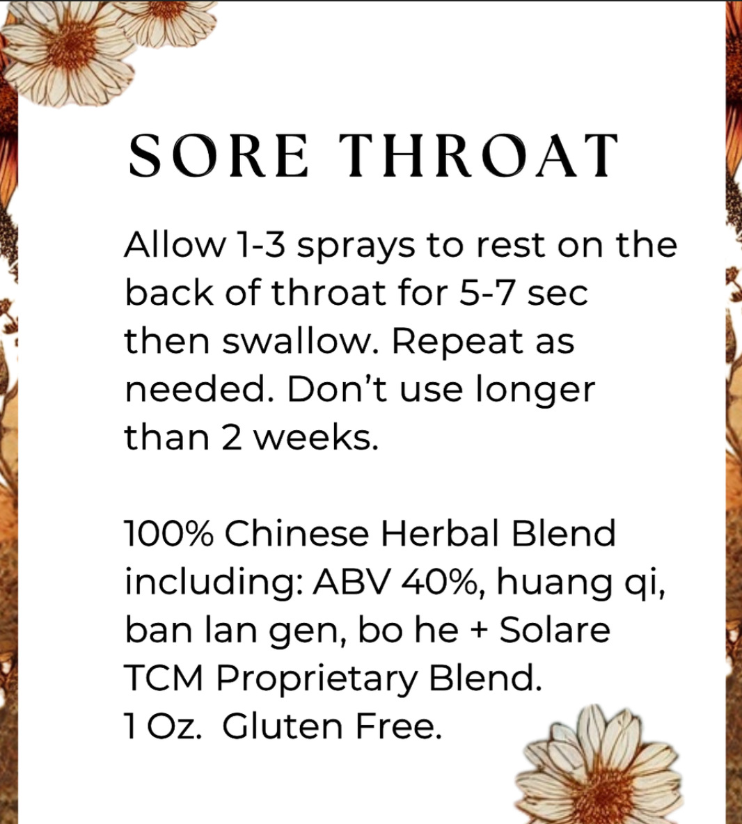 Botanica: Sore Throat