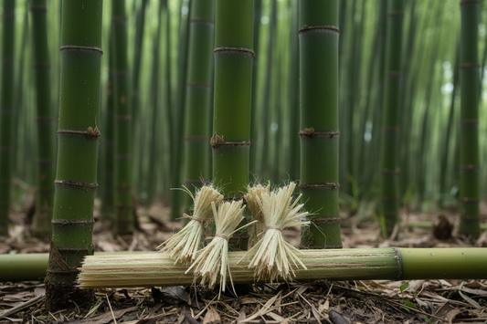 Bamboo pith called Zhu Ru in chinese medicine, bamboo forest
