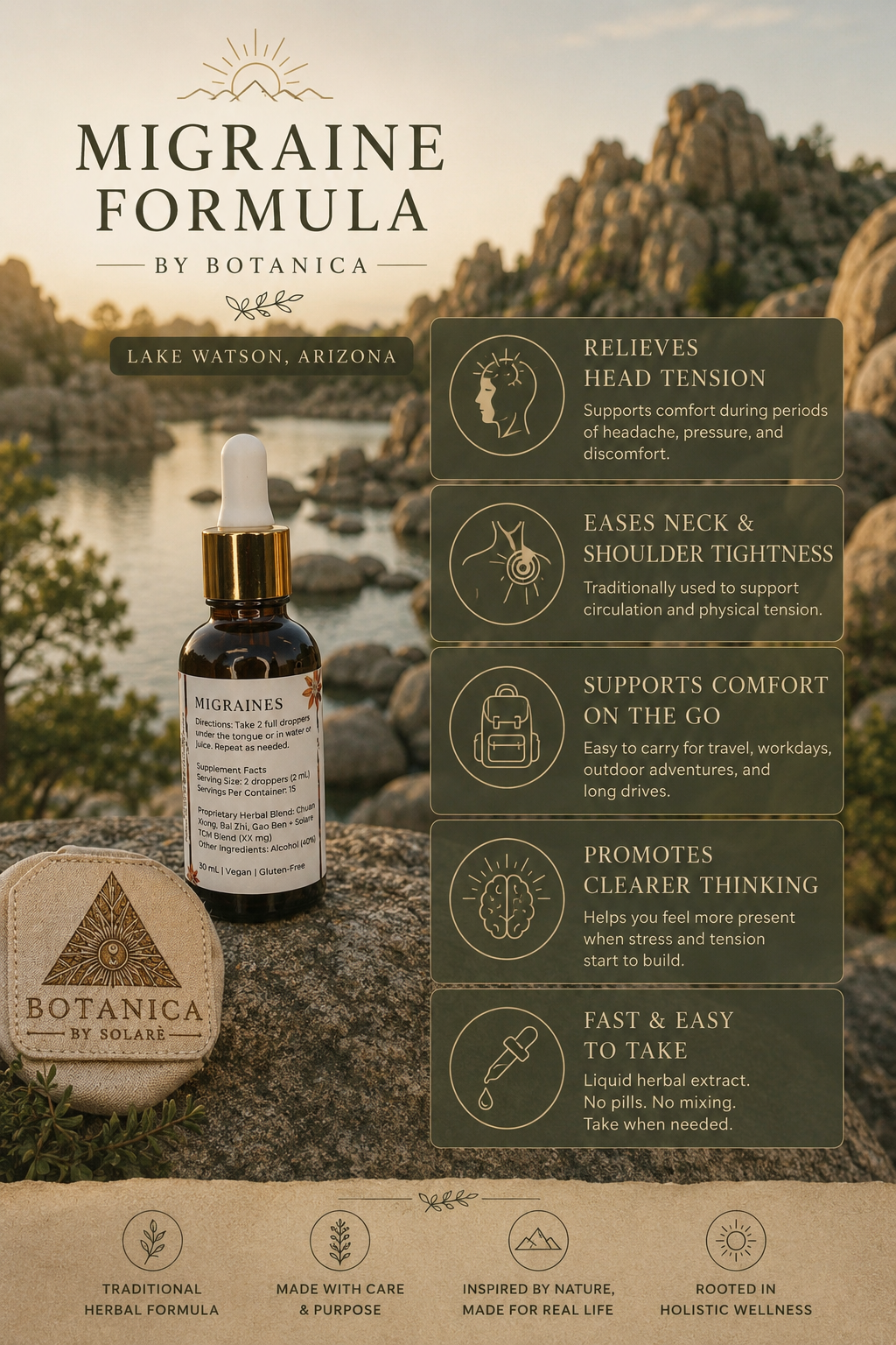 Migraine Support | Chinese Herbal Tincture