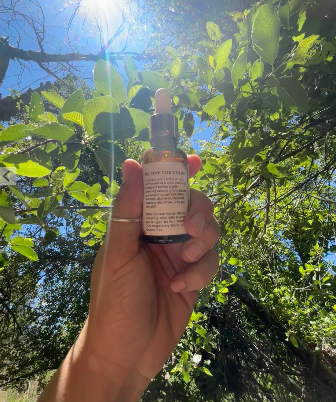 No Time for Colds  | Chinese Herbal Tincture