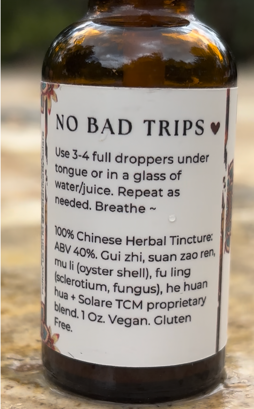No Bad Trips | Chinese Herbal Tincture